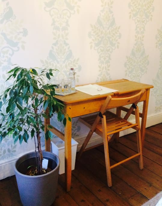 Vintage desk with choice of office chairs