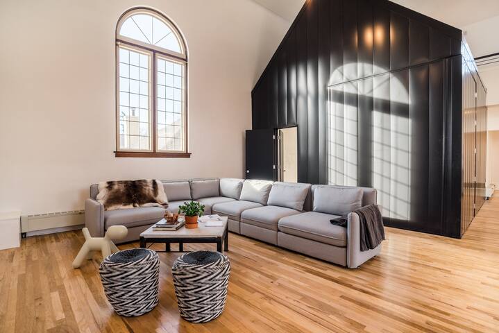 Modern Luxury in Converted Church (w/ Tiny House!) gallery image 3