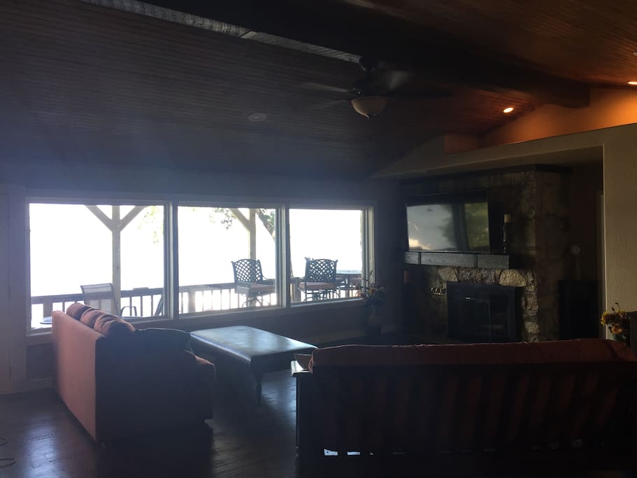 Large living by area open to super oversized kitchen/bar. All new--and with amazing water views from entire house!