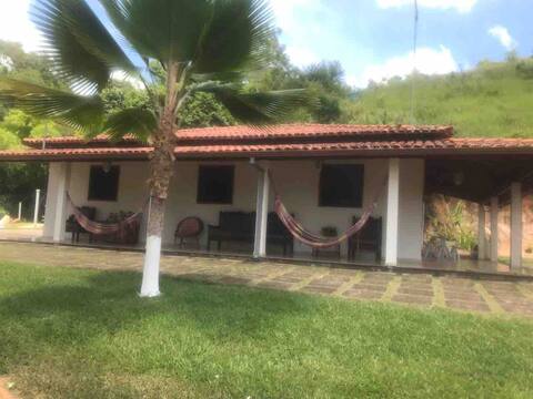 Full site with swimming pool and soccer field.