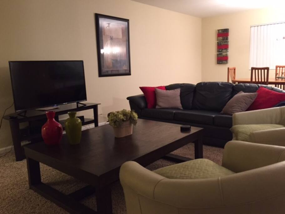 Large Living Room with pull out bed
