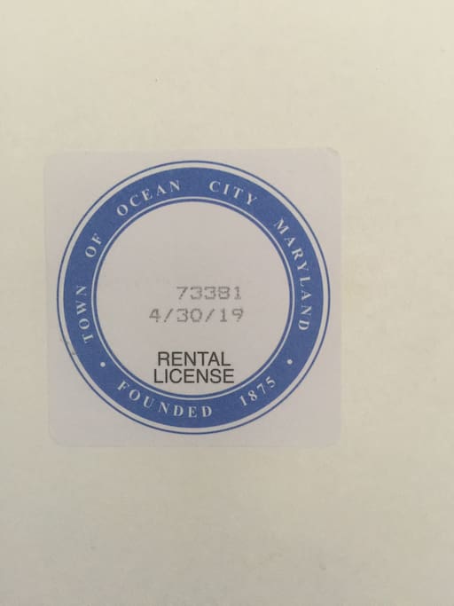 Rental license! Everything is been inspected by the city !!