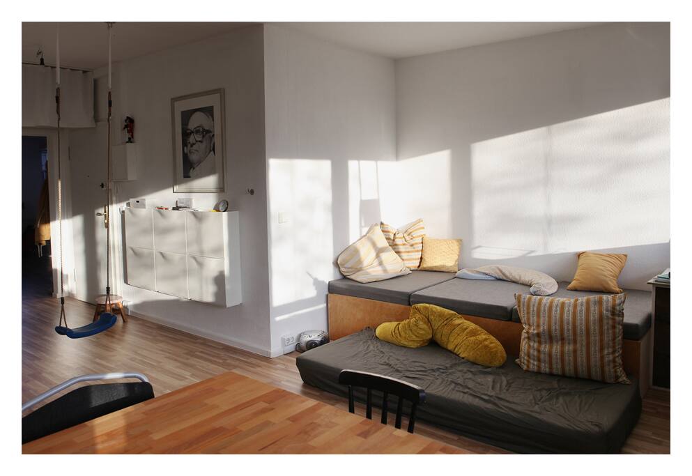 Wohnzimmer mit Blick n den Flur