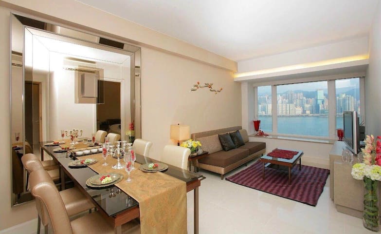 红磡五星级酒店式公寓海景房豪华装修海韵轩海湾轩 理工大嘉里酒店边维港夜景 尖沙咀海港城庙街旺角西九龙