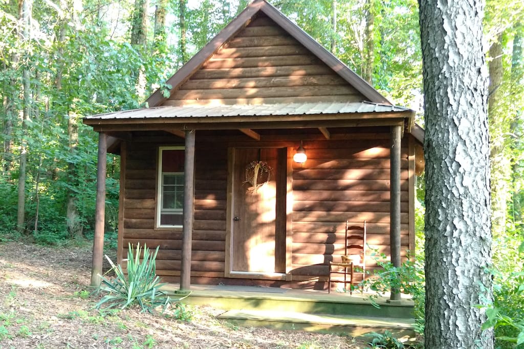 Cabin view from path