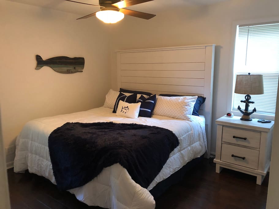Master bedroom with king size bed
