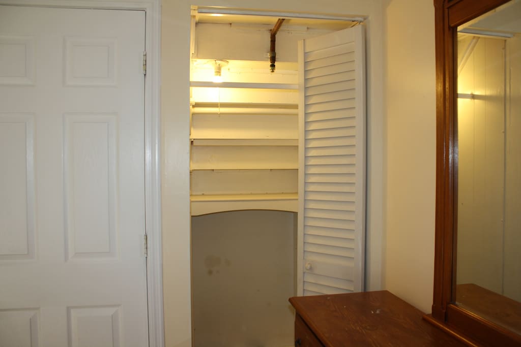 closet space to hang your clothes