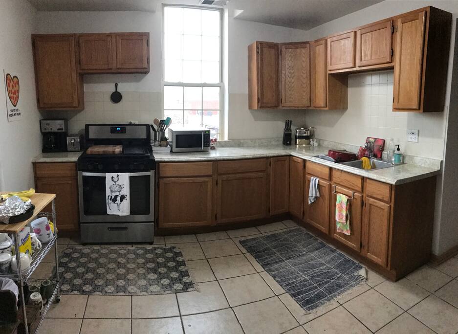 Kitchen with every appliance/utensil you would need