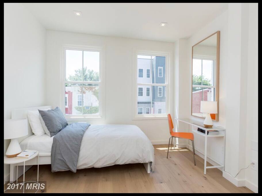 Bedroom 2 with a twin bed, also has closet and dresser (not pictured)