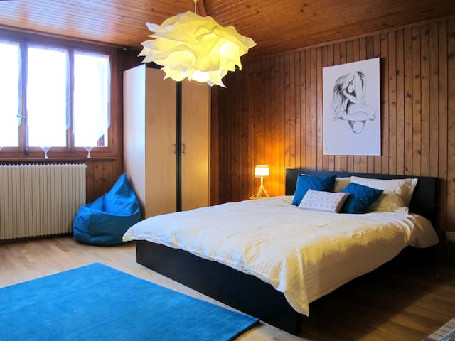 Savièse: sunny balcony on the Alps