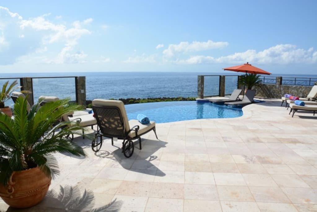 Stunning views from the large pool deck.
