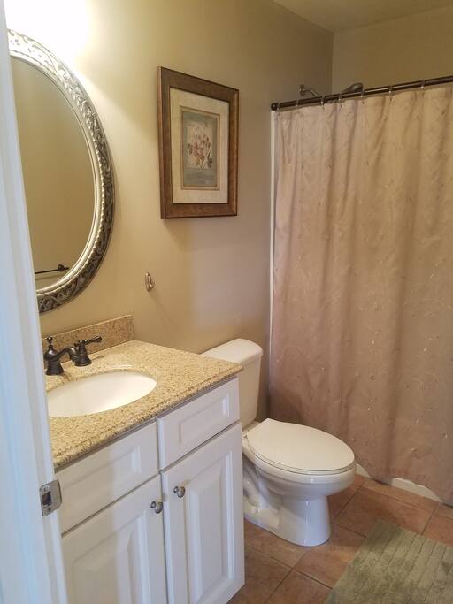 large bathroom with tub
