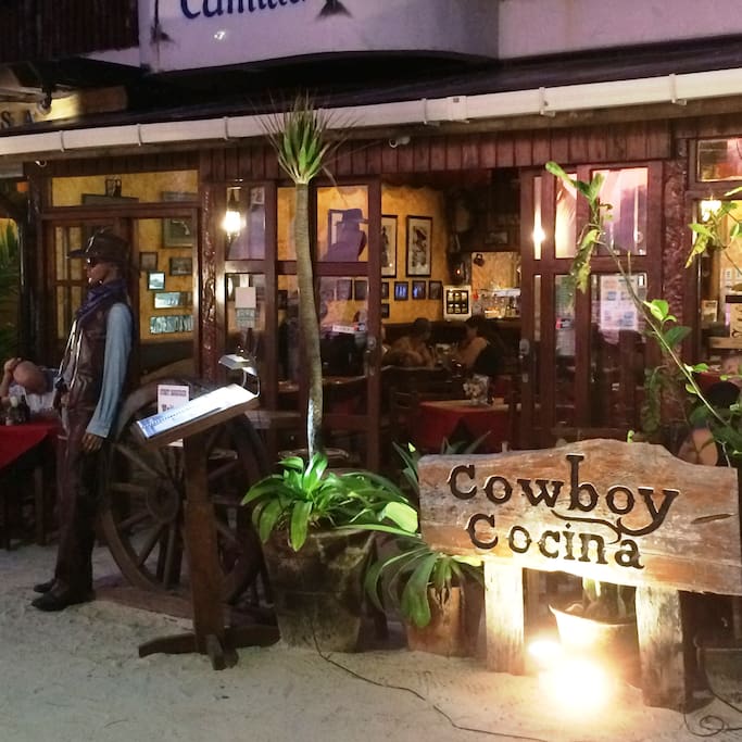 This is our local Cowboy Cocina Restaurant, where we meet our guest.