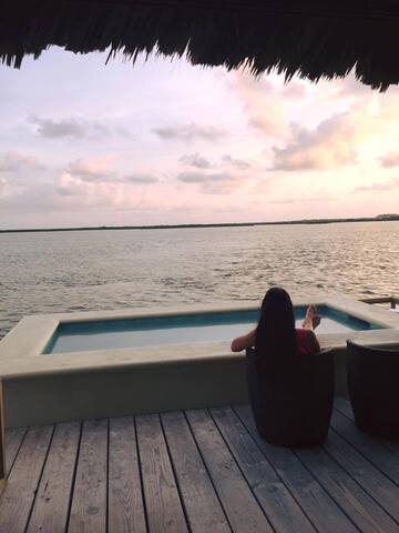 2 Bed Overwater Cabana glass floors & private pool gallery image 2