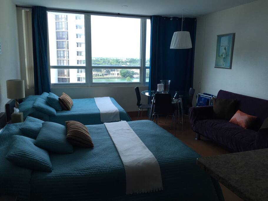 New! Still waiting on Professional Pictures but this is the updated look and the two beds we offer in this room.