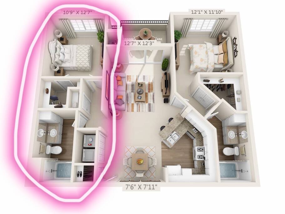 guest suite floor plan