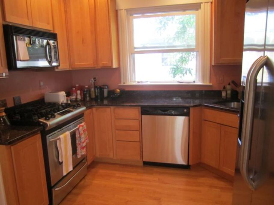 Renovated kitchen with all amenitities