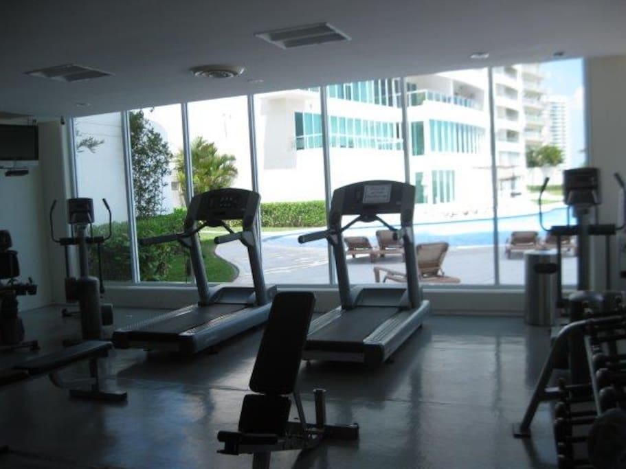 GYM CON VISTA A LA ALBERCA