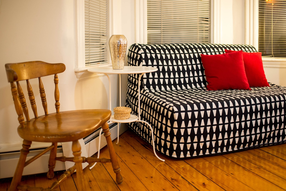 Top performing Airbnb: RiverSide Studio next to Harvard /MIT/BU w/parking in Cambridge