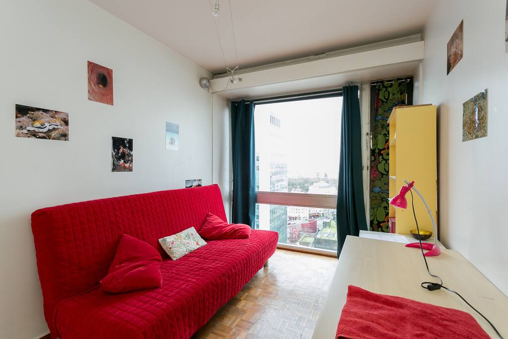 Room with sofa bed