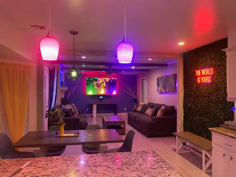 Fun 3 bedroom home with extras. Good vibes await!
