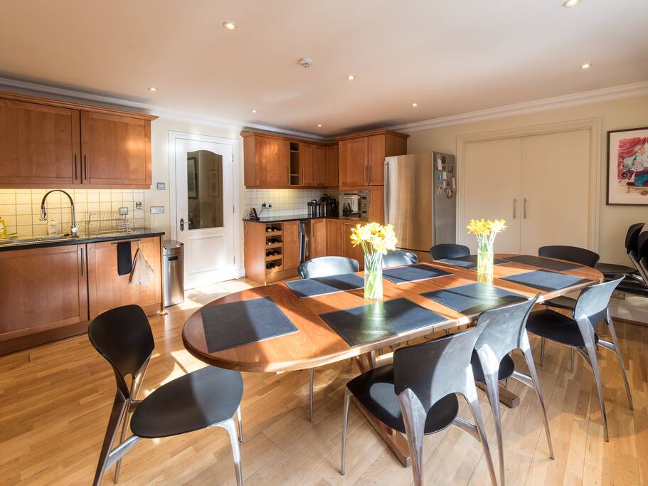 Enjoy spending time in the light-filled kitchen.