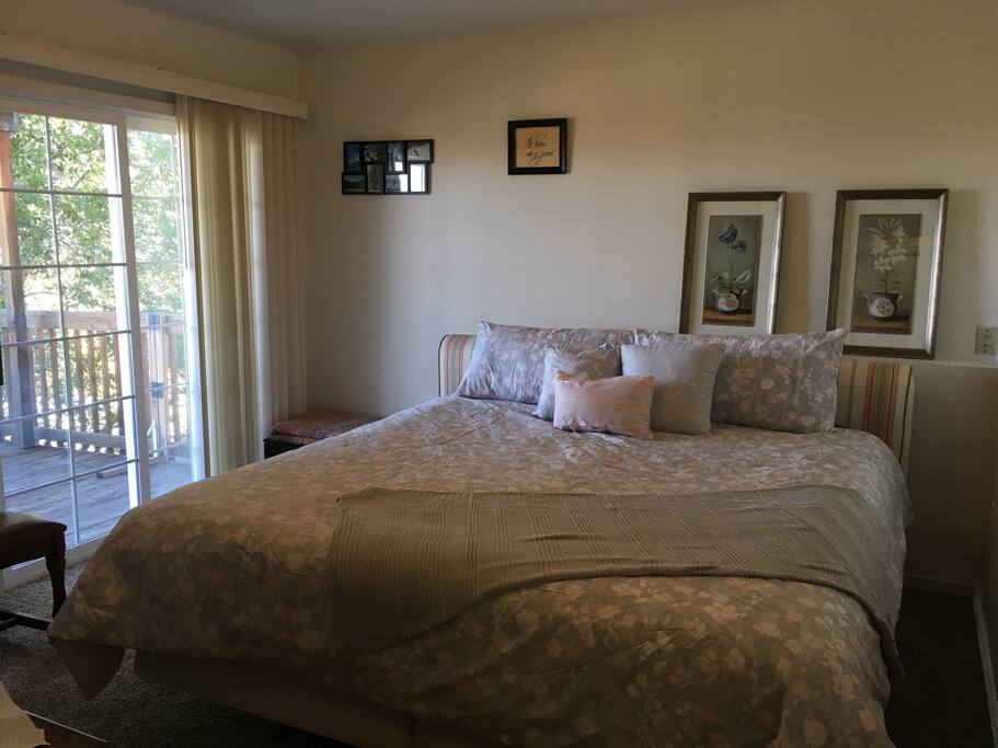 Downstairs master w/patio