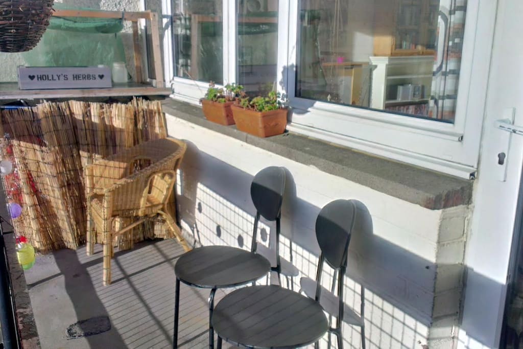 South facing balcony