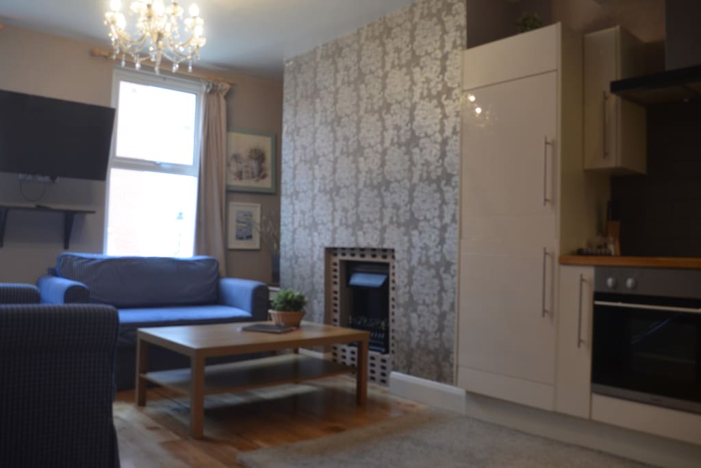 Lounge area with sofa bed