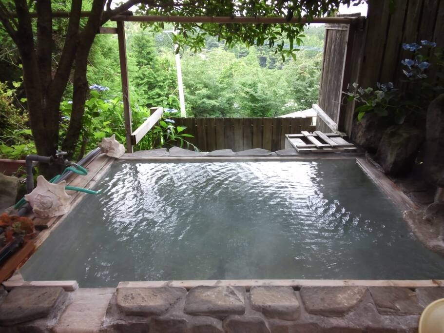 露天風呂 温泉です!!