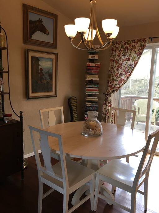 Perfect spot for game night, Sunday brunch or a cozy meal.