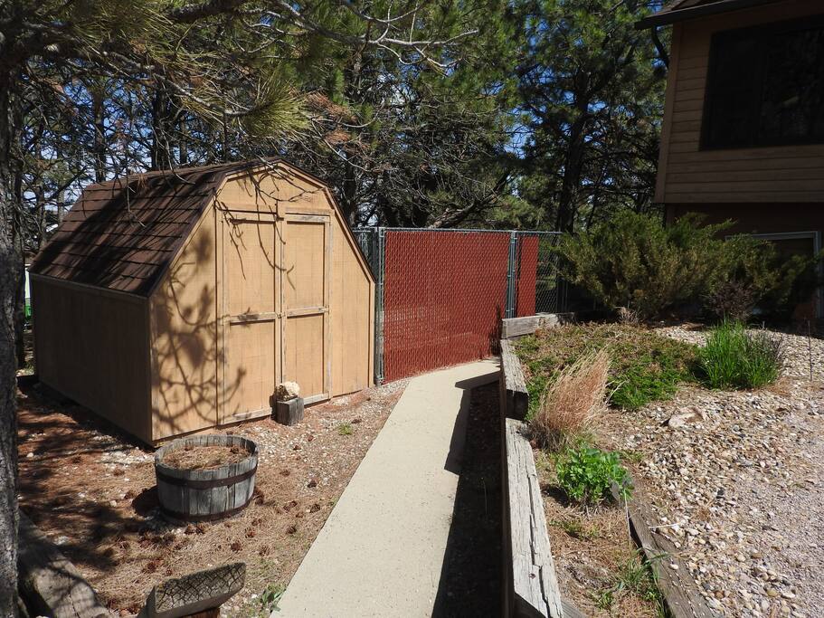 Walkway to room