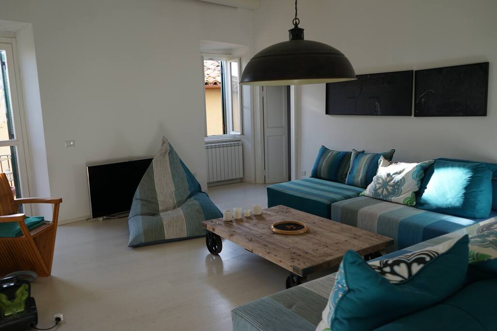 Living room with bacon