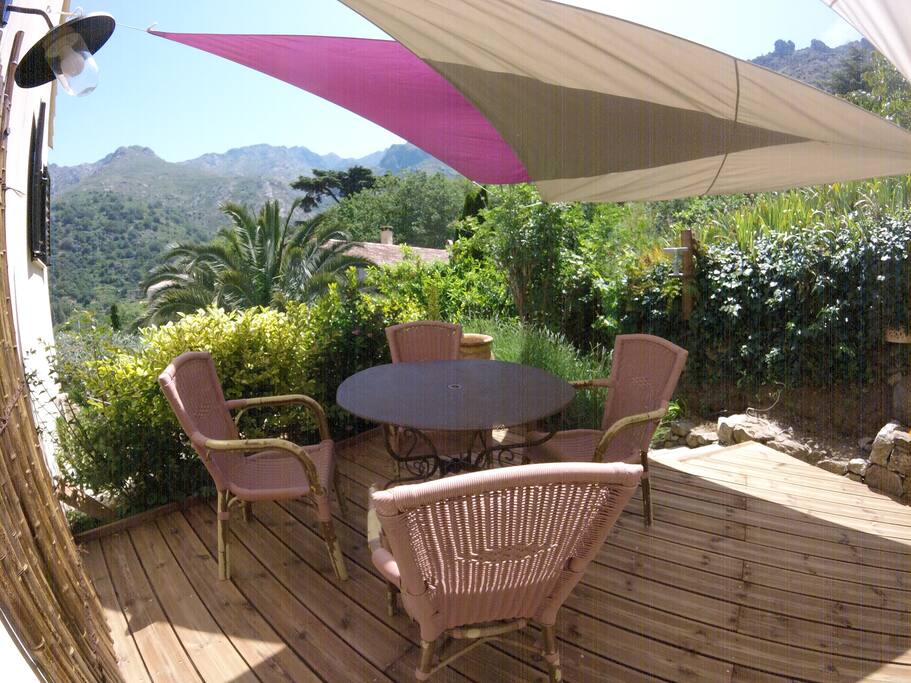 terrasse avec vue imprenable