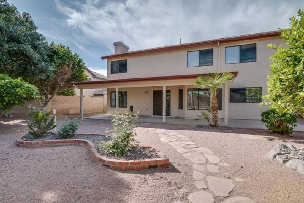 Spacious Backyard with Gas Grill