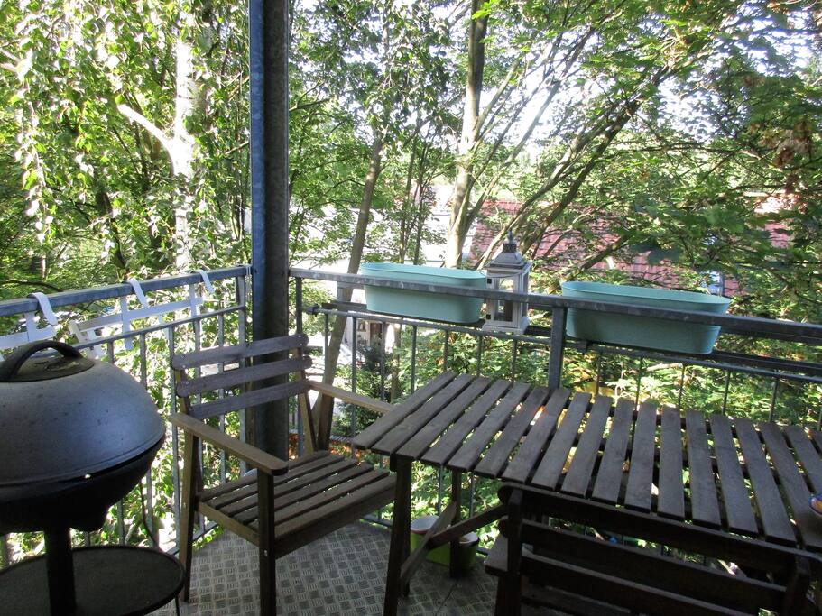 Balkon mit Elektrogrill