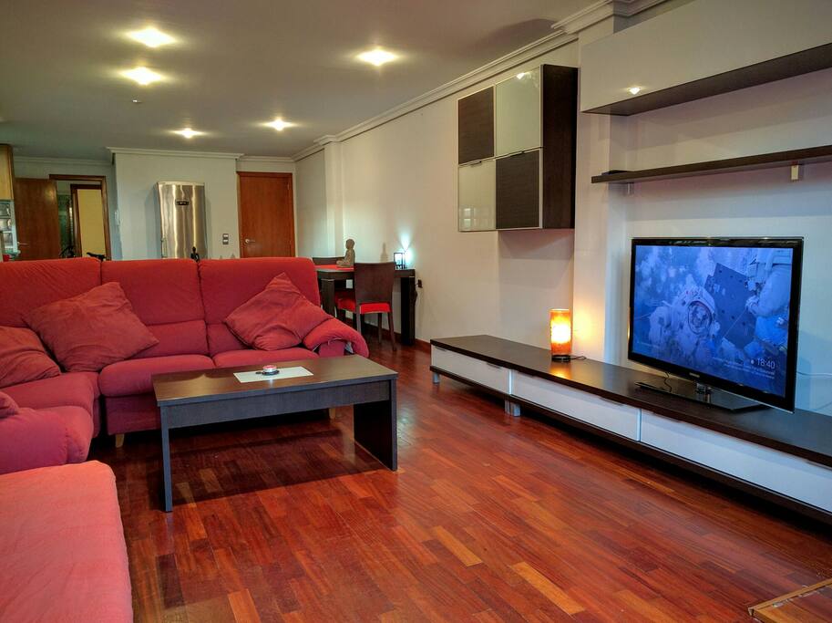 Salon - Sala de estar. Comodo y amplio sofa.