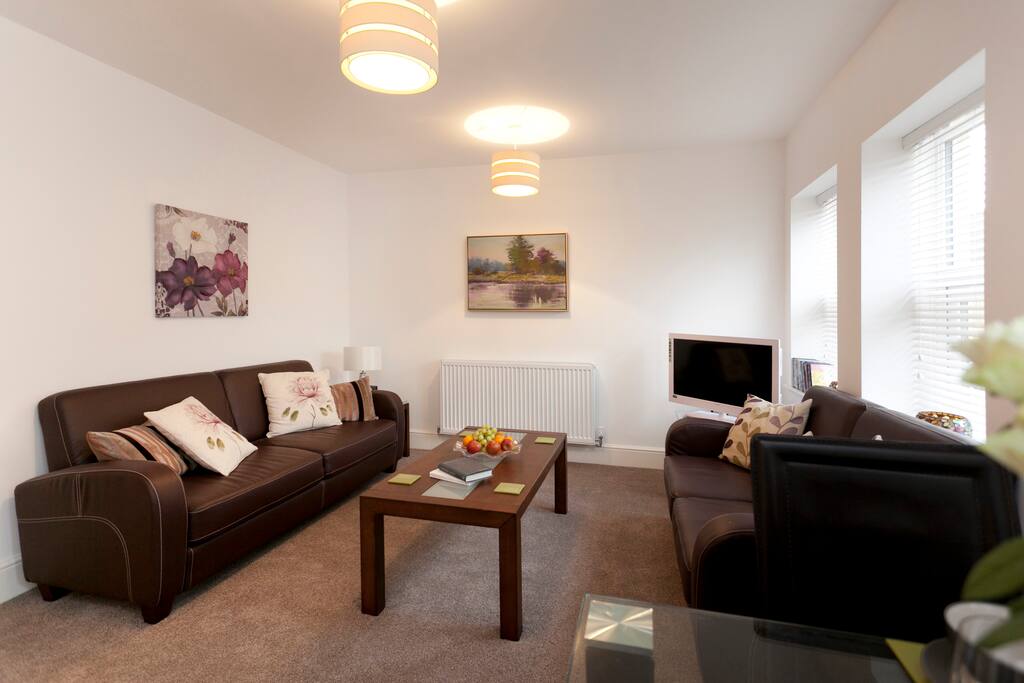 The lounge has plenty of welcoming sofa space