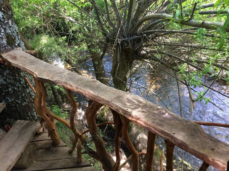 Río Trancura detras de la casa