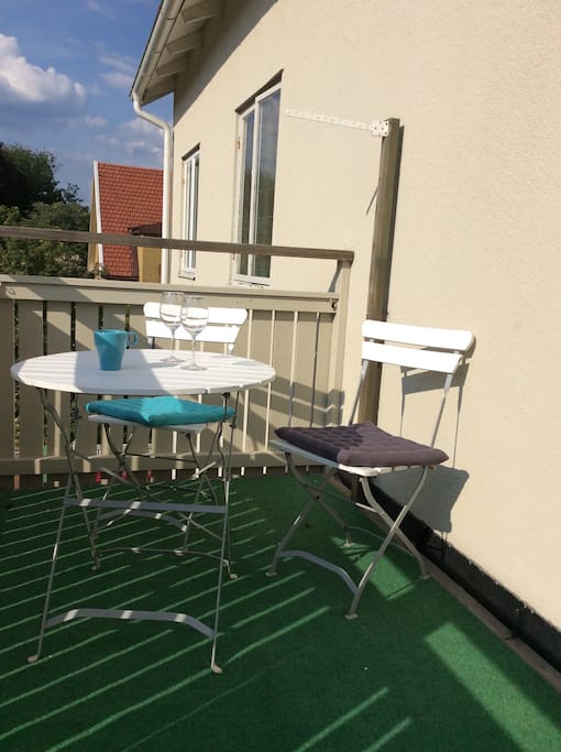 Have a chat and watch the sun set on our large sunny balcony.