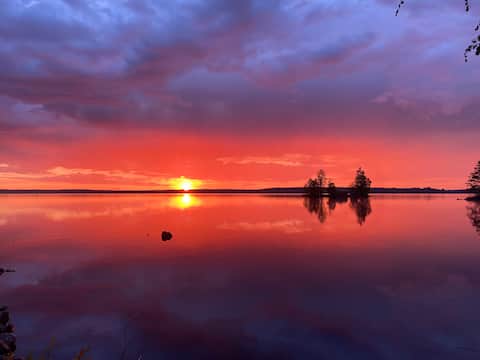 Cozy accommodation on island near mainland