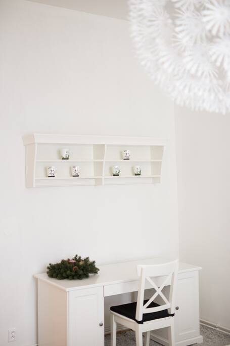Working place in bedroom