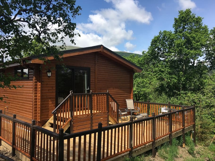 The rear morning patio with access from the double bedroom