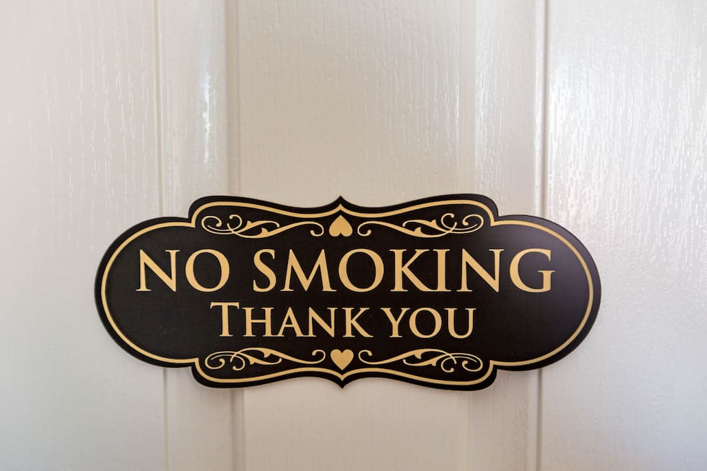 Please no smoking or vaping in guesthouse or around the property. Please respect policy.