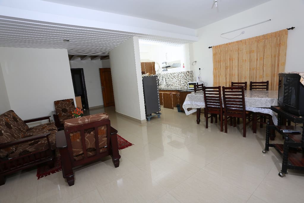 Hall kitchen and dining view