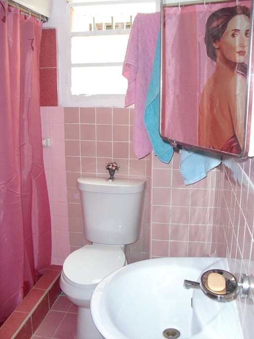 baño con agua caliente y fria