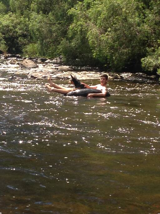 Relaxing down the rapids