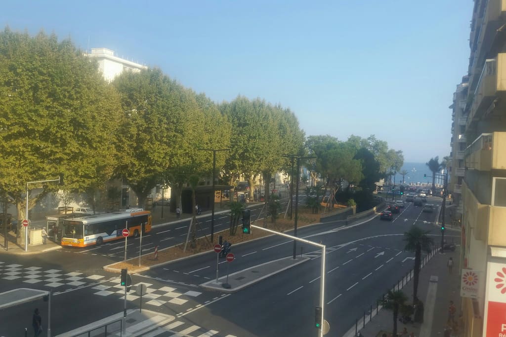 Vue sur le balcon