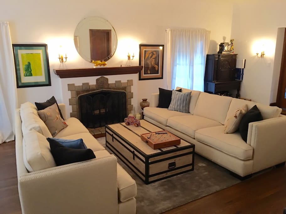 Formal Living Space with Fireplace
