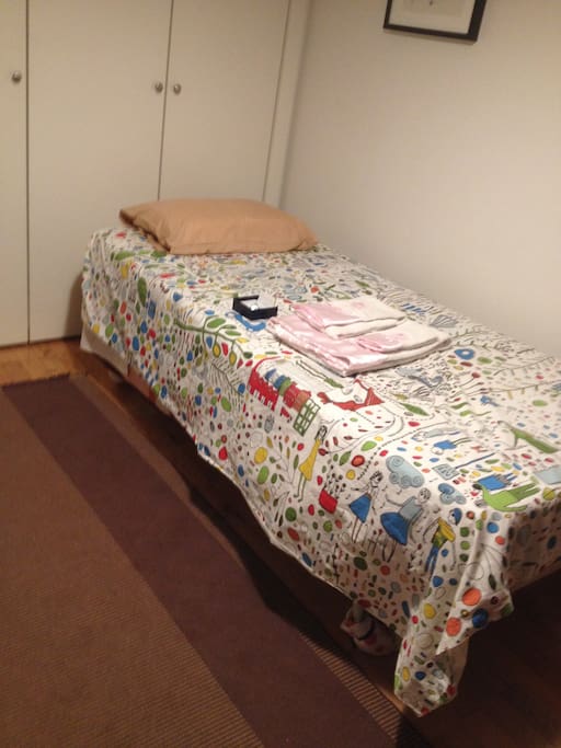 quarto vista para cama